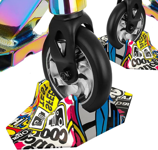 Universele stuntstepstandaard, stepstandaard, voor Pro Stunt Scooter, e-scooter/stuntstep, trick step, freestyle step, 95 mm tot 125 mm wielen