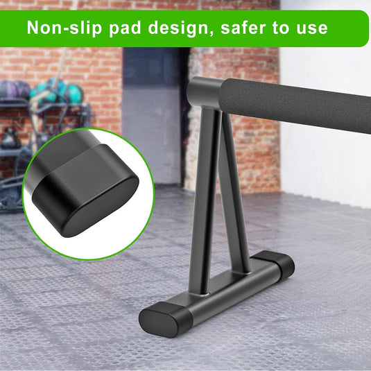Hoge parallettes 24 cm met antislip en gevoerde handgrepen tot 300 kg – push-up bars – calisthenics