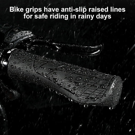 Ergonomische fietshandvatten 22 mm zwart met inbussleutel
