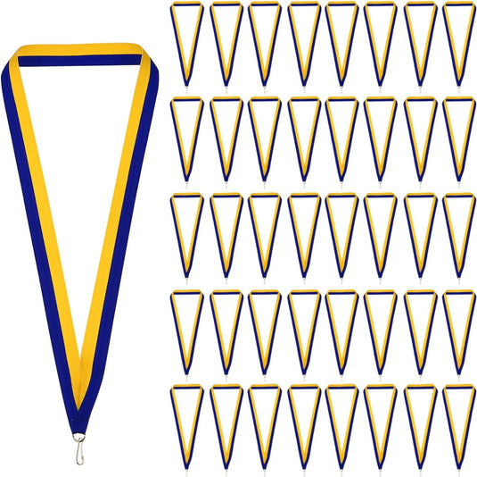 Medaille neklinten 100 stuks 43 x 2,2 cm met klikclips – award linten – sport accessoires