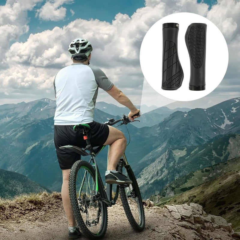 Laden Sie das Bild in Galerie -Viewer, Ergonomische fietshandvatten 22 mm zwart met inbussleutel
