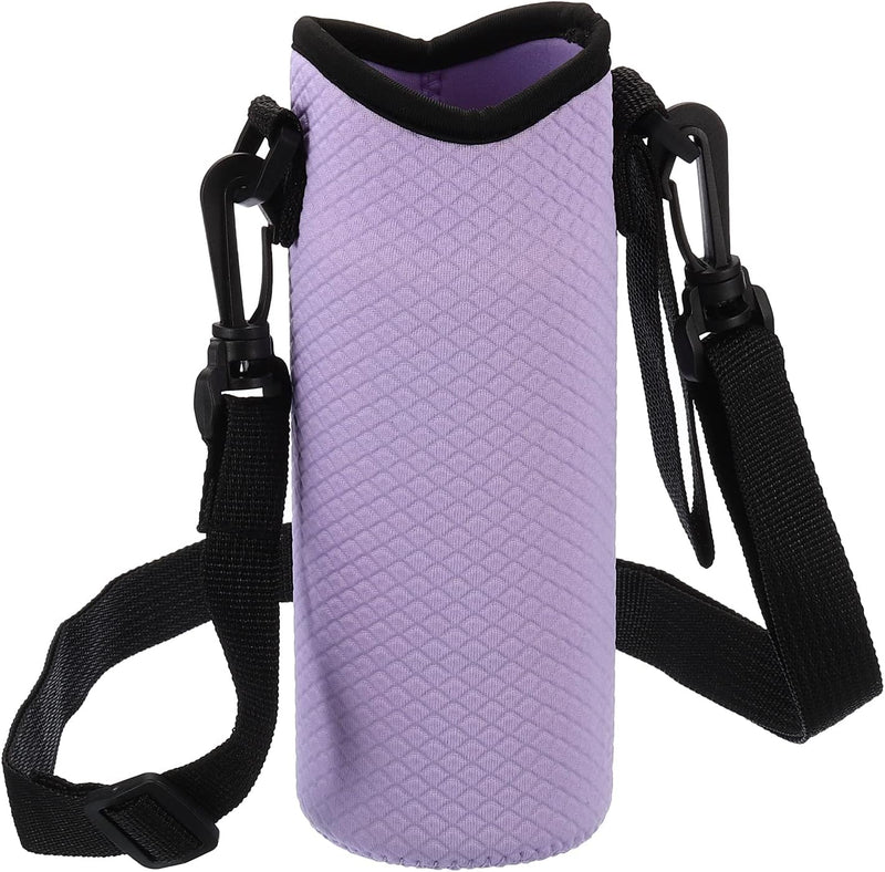 Chargez l'image dans la visionneuse de la galerie, Neopreen waterfles sling bag 66x185 mm - Geïsoleerde flessenhouder met verstelbare schouderriem - Waterfles draagtas kamperen &amp; wandelen
