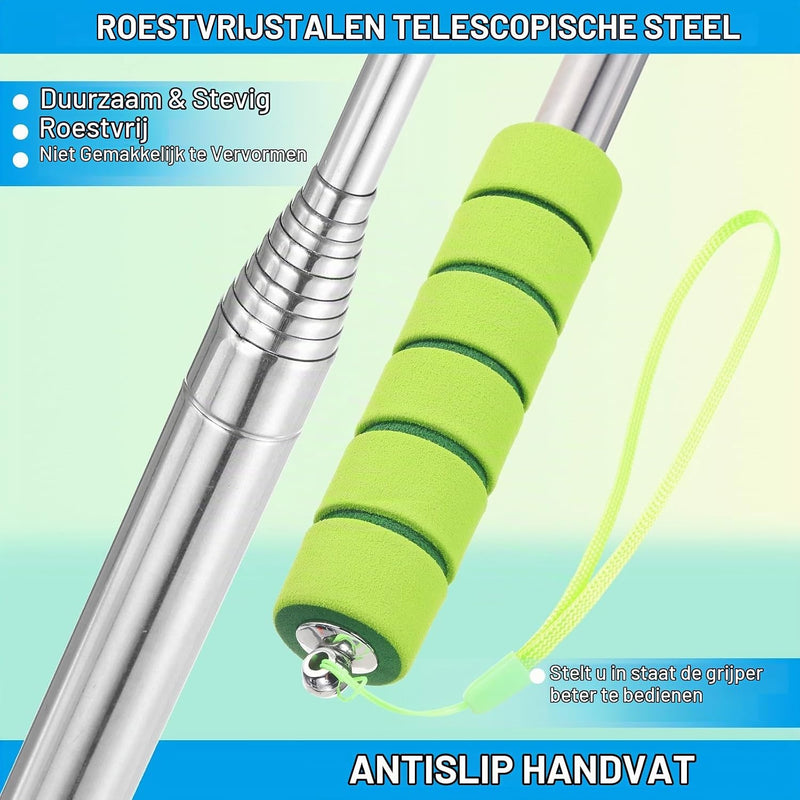 Laad afbeelding in Galerijviewer, Telescopische golfbal retriever 43-274 cm van roestvrij staal – golfbalvanger – golf accessoires
