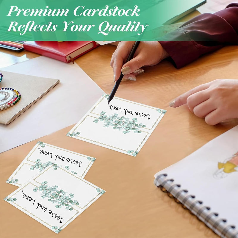 Load image into Gallery viewer, 100 Stuks trouwplaatskaartjes, Plaatskaartjes voor tafeldecoraties, Elegant ontworpen plaatskaartjes voor bruiloften, ceremonies, verjaardagen, dopen, communies en andere festiviteiten
