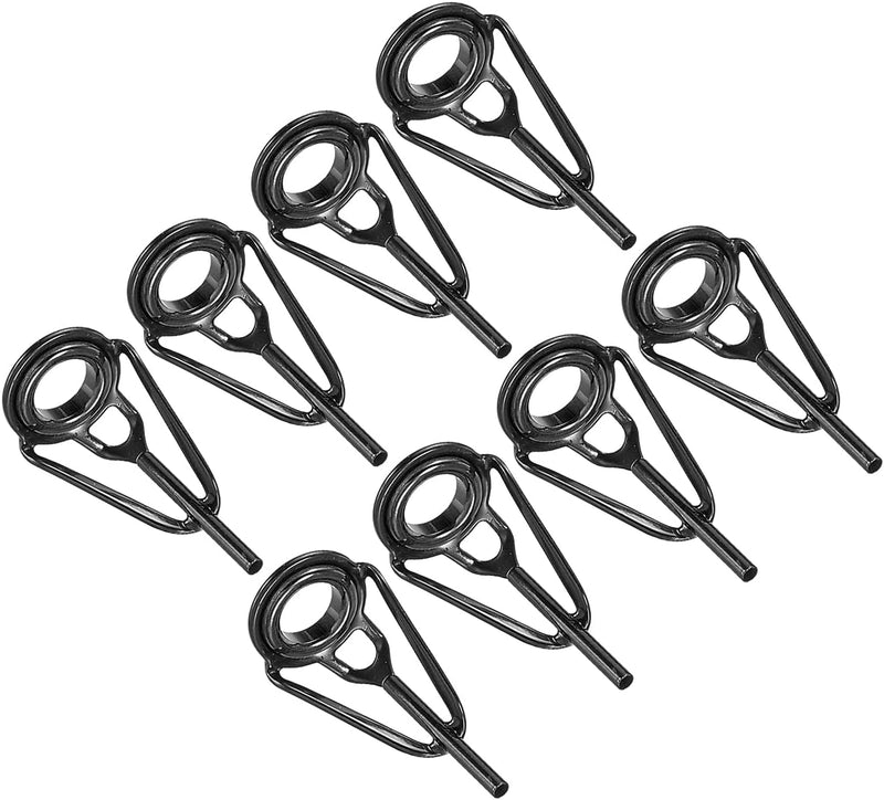 Laad afbeelding in Galerijviewer, Hengeltop geleideogen 1,2 mm 8 stuks zwart – hengel tip reparatieset – visaccessoires
