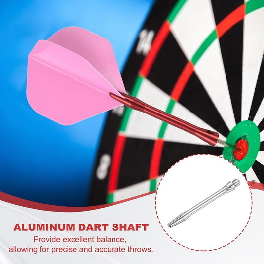 Dartschachten 4 stuks 45 mm van aluminium geel met 2BA schroefdraad – dart shafts – dart accessoires