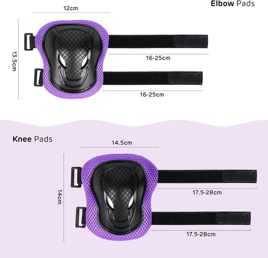 Kids Helm en Pads Set Leeftijd 5-15 Jaar Kids Skateboard Helm Kniebeschermers Elleboog Pads Pols Pads voor Roller Scooter Fietsen Schaatsen