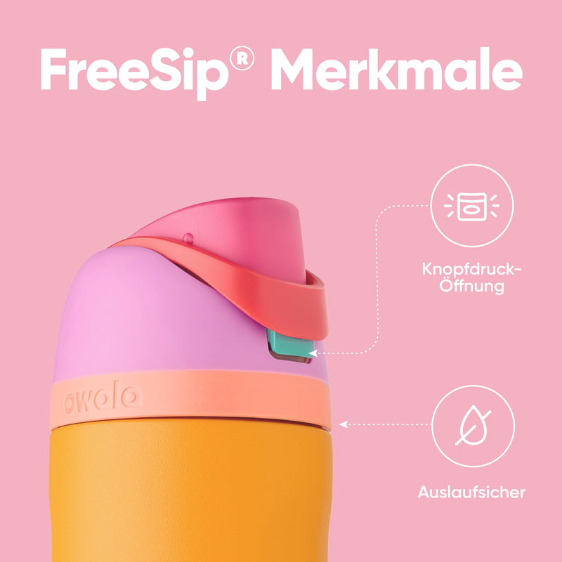 Load image into Gallery viewer, Owala FreeSip Isolierte Edelstahl-Trinkflasche, 710ml, Iced Breeze
