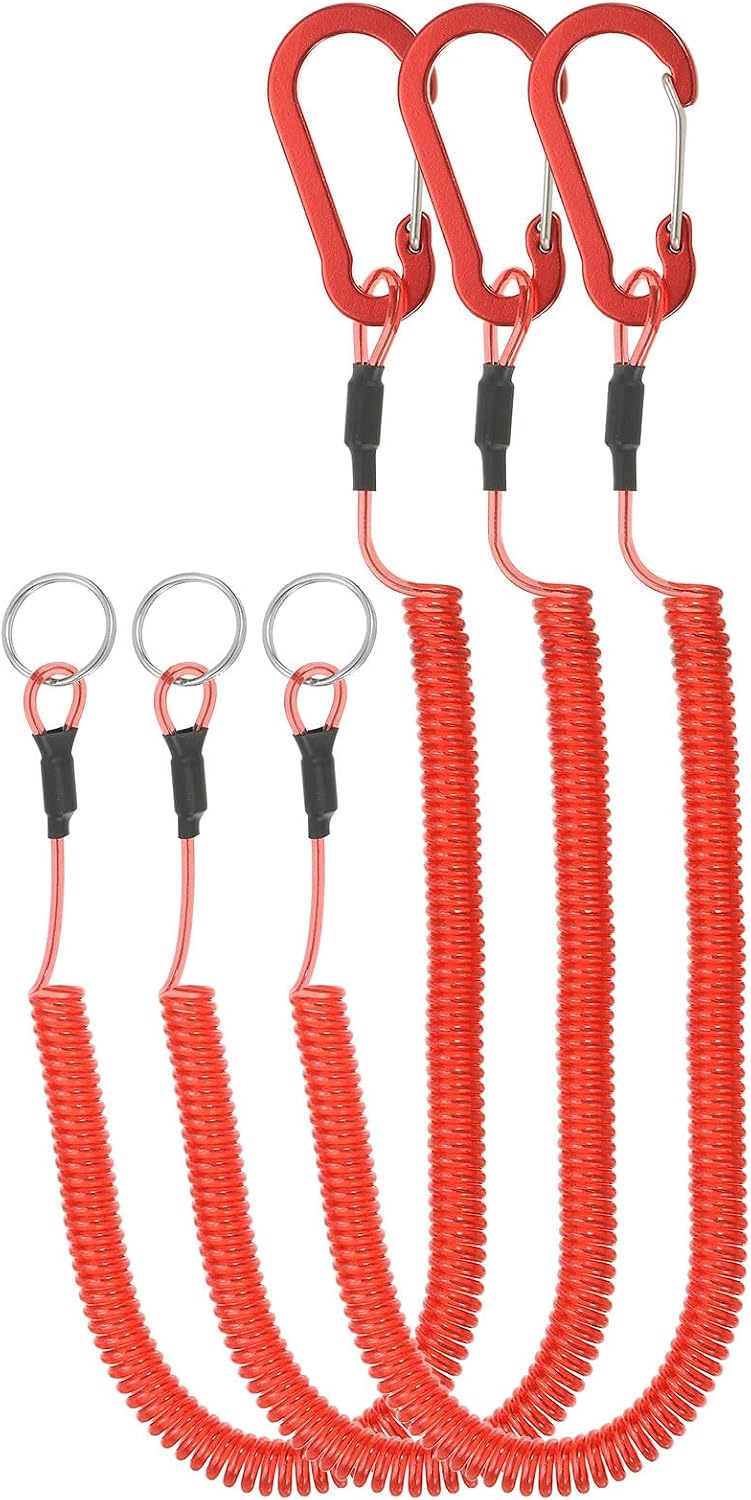 Chargez l'image dans la visionneuse de la galerie, Spiraalkoorden 3 stuks uitschuifbaar tot 150 cm met clip groen – veiligheidslijnen – outdoor accessoires
