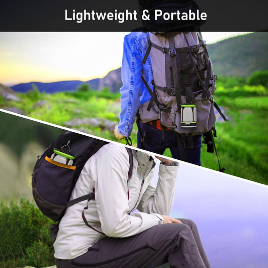 Blukar Campinglantaarn Oplaadbaar, Campingverlichting Lamp - 7 Lichtstanden 60 LED Ultraheldere LED-Tentlamp 10+ Uur Batterijduur voor Kamperen, Noodgevallen, Vissen, Wandelen enz.