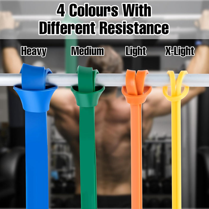 Chargez l'image dans la visionneuse de la galerie, Weerstandsbanden set van 4 voor fitness en pull-ups
