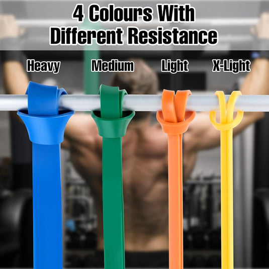 Weerstandsbanden set van 4 voor fitness en pull-ups