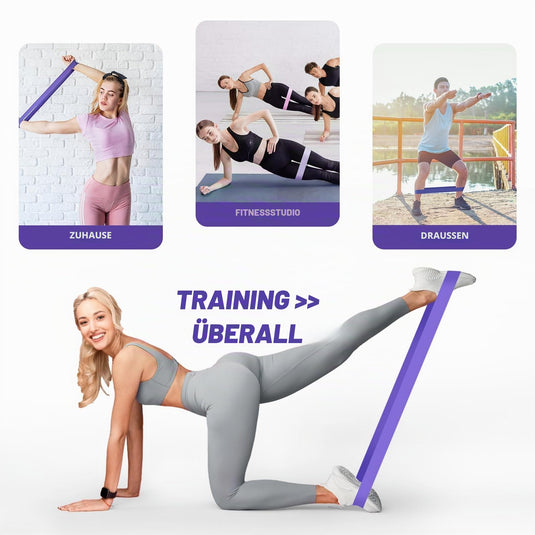 Fitness elastieken 5-delige set met verschillende weerstandsniveaus – weerstandsbanden – resistance bands