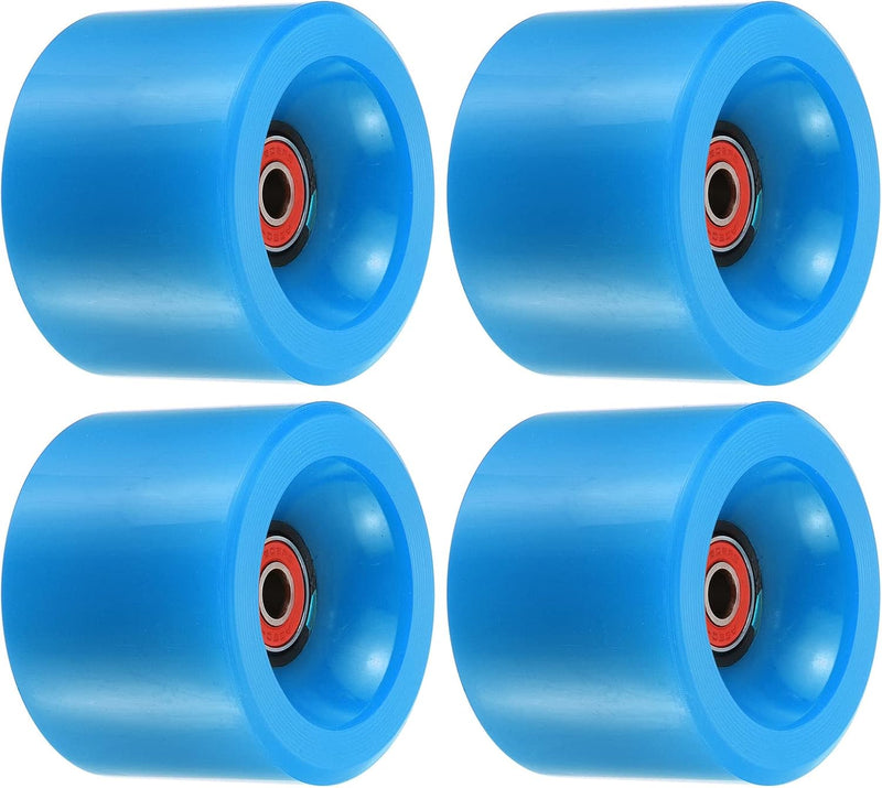 Laad afbeelding in Galerijviewer, Longboard wielen 70 x 51 mm 78A met ABEC-9 lagers 4 stuks blauw – cruiser skateboard wielen
