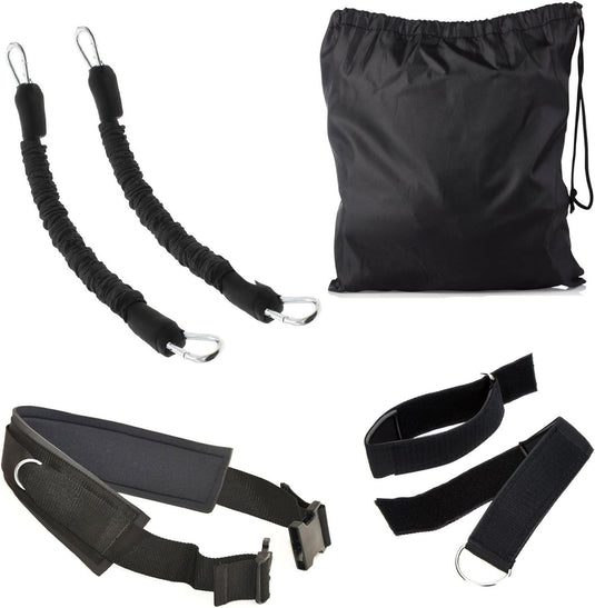 Springtrainer weerstandsband set met verstelbare gordel