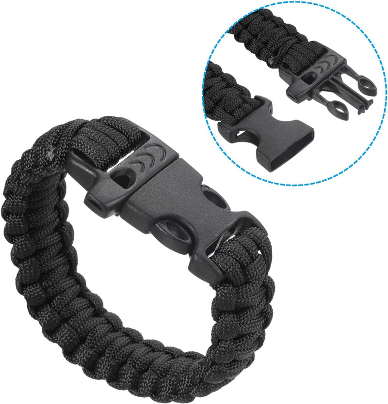Chargez l'image dans la visionneuse de la galerie, Bracelet de survie en paracorde, 25 cm, tressé, avec boucle – bracelet outdoor – accessoires de camping
