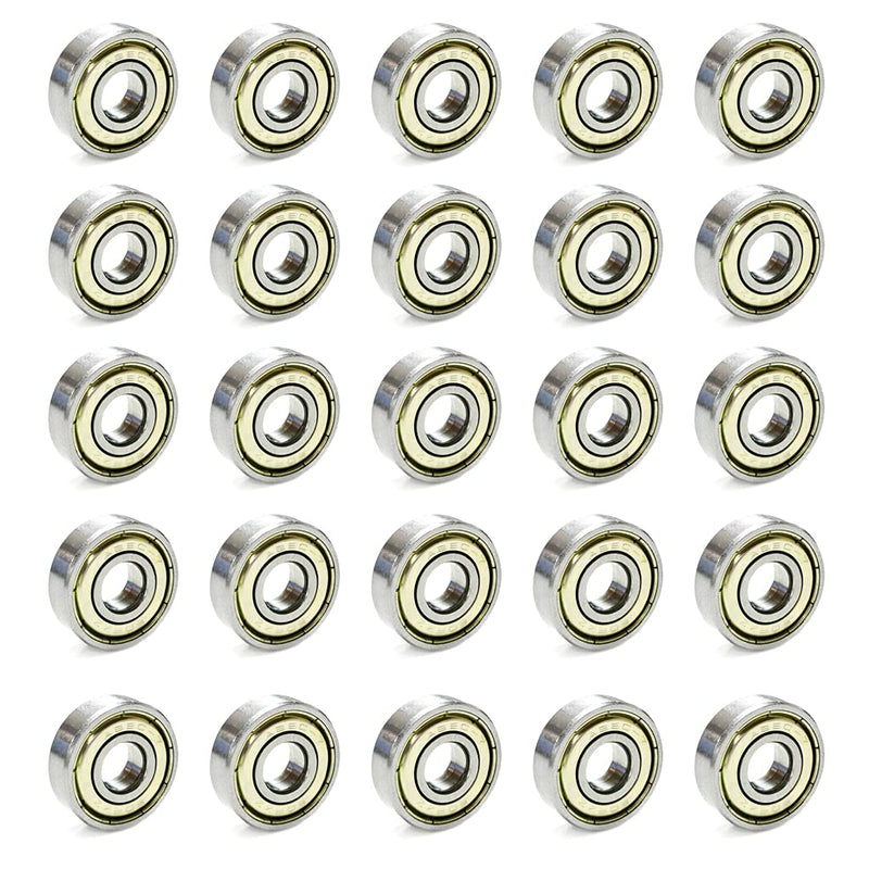 Laad afbeelding in Galerijviewer, 30 stuks lagerwiel 608 ZZ beide zijden afgeschermde skateboardkogellagers, koolstofstalen lagers, glad, lange levensduur, duurzaam, voor skateboards, inlineskates, scooters, rolschaatsen enz
