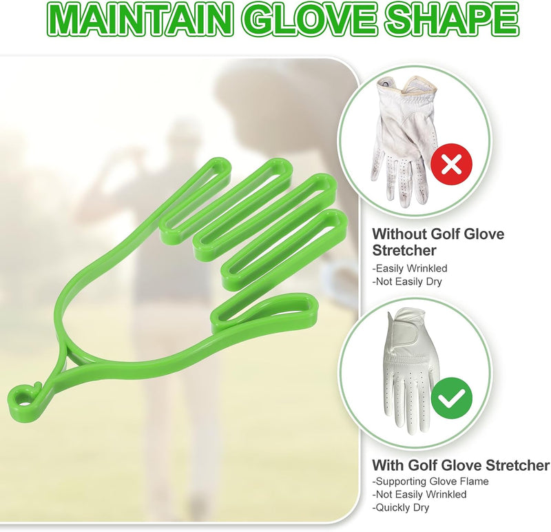 Laad afbeelding in Galerijviewer, Golfhandschoen houder met ophanghaak – handschoenspanner en droger – golf accessoires
