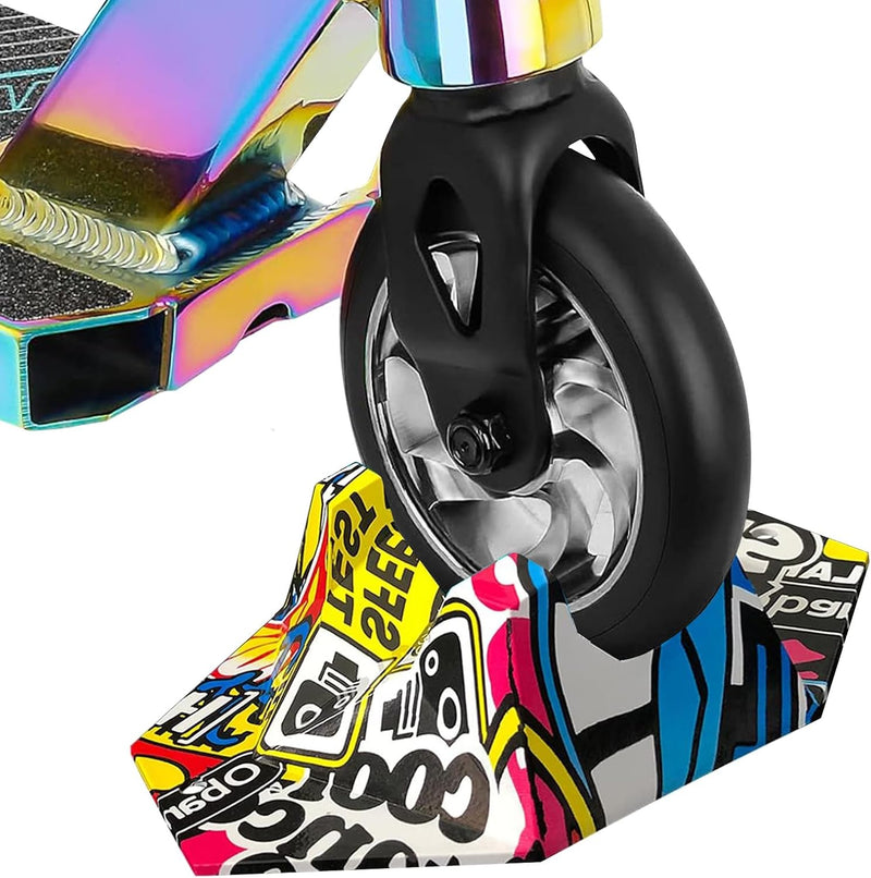 Laad afbeelding in Galerijviewer, Universele stuntstepstandaard, stepstandaard, voor Pro Stunt Scooter, e-scooter/stuntstep, trick step, freestyle step, 95 mm tot 125 mm wielen
