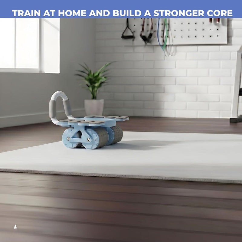 Load image into Gallery viewer, Ab roller met automatische rebound elleboogsteun en telefoonhouder – buikspiertrainer – ab wheel
