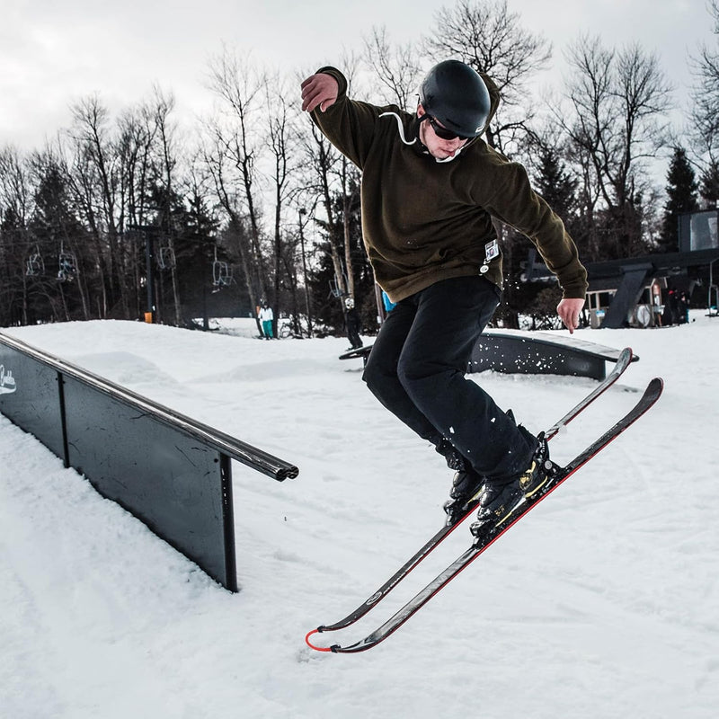 Load image into Gallery viewer, 2 Stuks Skitipconnector voor Kinderen, Draagbare Skiconnector Skitrainingshulpmiddel Snowboardaccessoires voor Kinderen, Beginners (Zwart, Rood)
