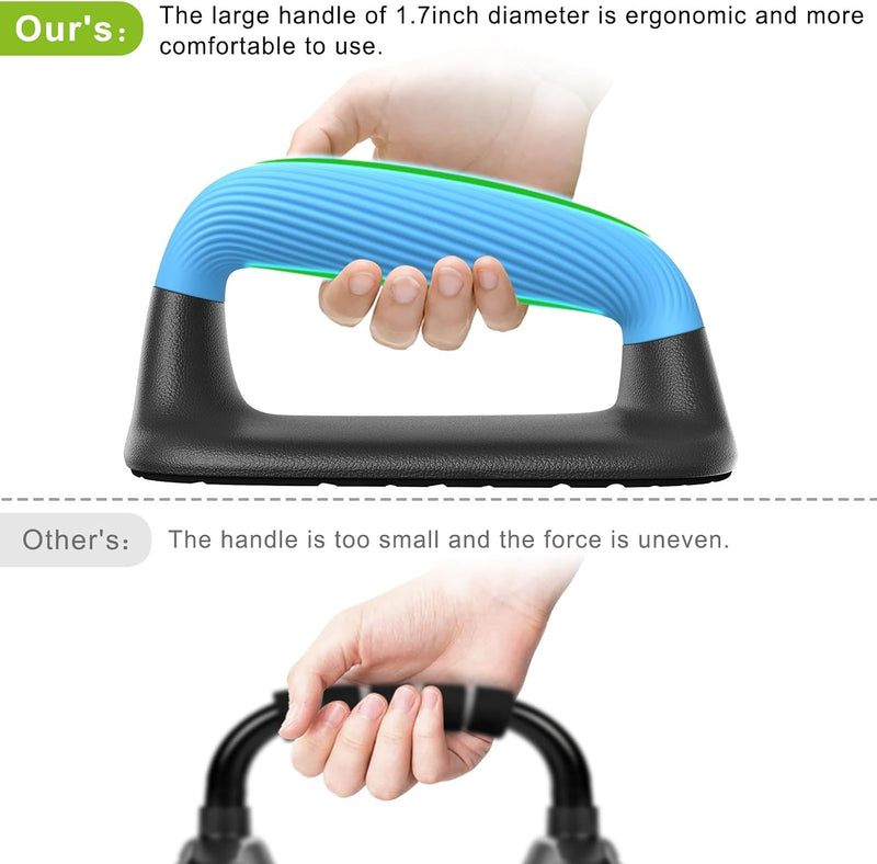 Laad afbeelding in Galerijviewer, Push-up bars met ergonomische handgrepen en antislip basis – opdruksteunen – krachttraining
