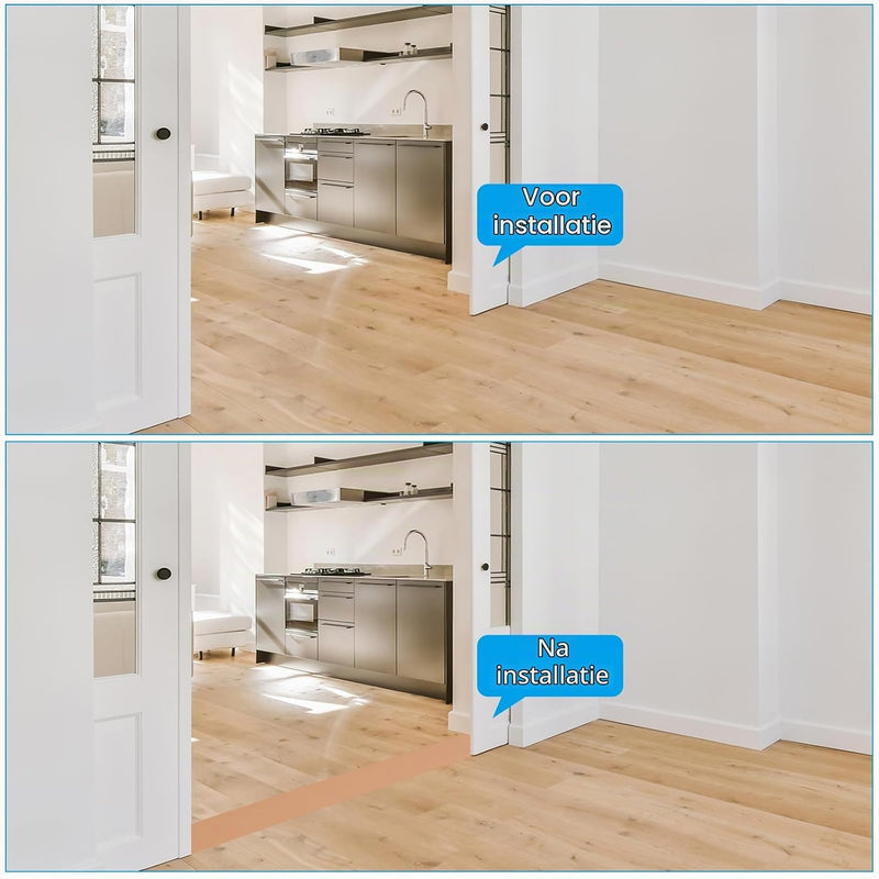 Załaduj obraz do przeglądarki galerii, Zelfklevende vloer overgangsstrip 7,6 cm x 1 m - Vinyl laminaat afdekstrip &amp; naadprofiel - Vloerovergangsstrip drempelprofiel
