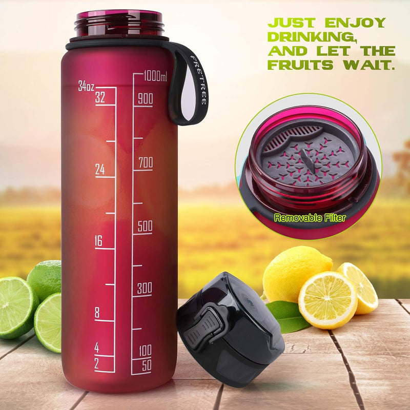 Chargez l'image dans la visionneuse de la galerie, Drinkfles 1 liter BPA-vrij met antislip grip en lekvrije sluiting – waterfles – sportfles
