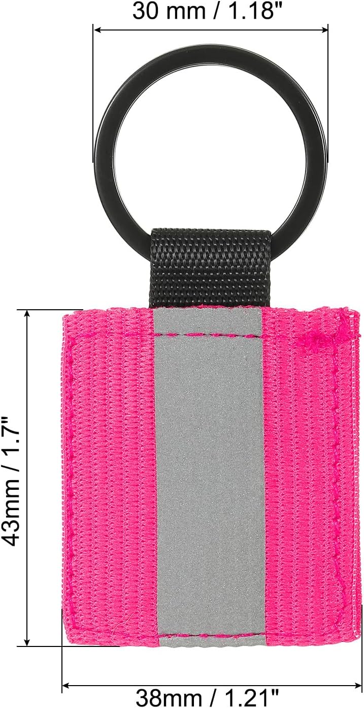Chargez l'image dans la visionneuse de la galerie, Reflecterende sleutelhangers 9 stuks van nylon zwart – reflector hangers – fiets hardloop accessoires
