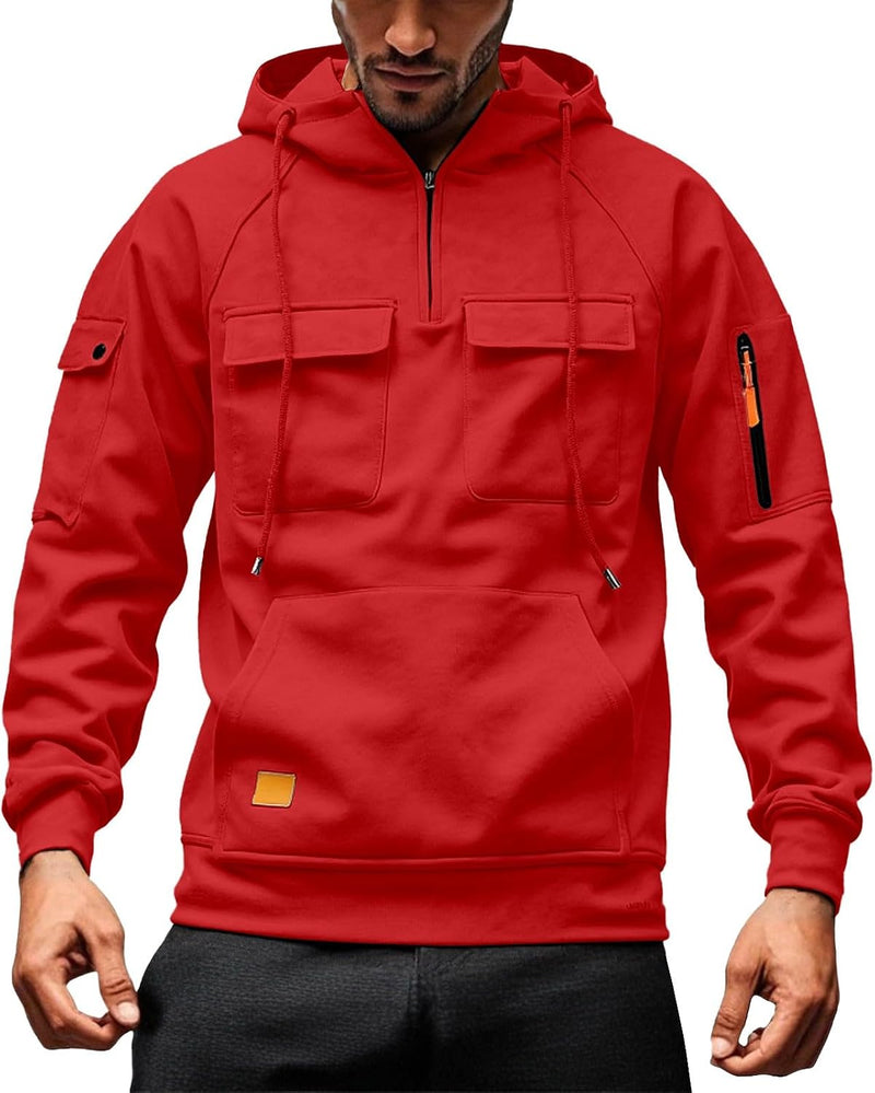 Laden Sie das Bild in Galerie -Viewer, Heren hoodie met capuchon en kangoeroezak voor de winter – sweater – capuchontrui
