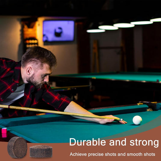 JJUNW 20 stuks biljartkeu punten, 13mm poolkeu punten vervangingsset, biljart poolkeu tips vervangingstips biljart keu accessoires set voor biljartstokken snooker poolkeu
