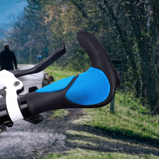 Ergonomische fietshandvatten 22 mm zwart/grijs