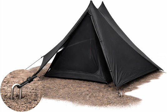 Tentharingen, roestvrij staal, 10 stuks, 30 cm, 6 mm, haringen voor tent, roestvrij, extra stabiel, stormharingen, grondanker, camping, grondanker, trampoline, anker voor tuin en camping
