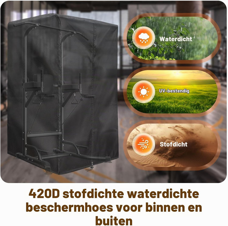 Load image into Gallery viewer, Beschermhoes voor power rack 102 x 107 x 163 cm van 420D Oxford – fitness hoes – waterdichte afdekhoes
