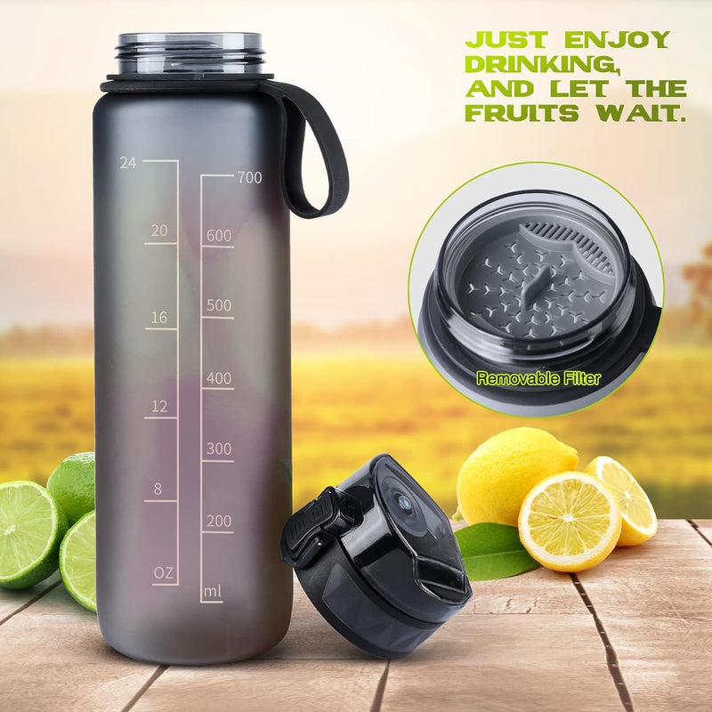 Chargez l'image dans la visionneuse de la galerie, Drinkfles 1 liter BPA-vrij met antislip grip en lekvrije sluiting – waterfles – sportfles
