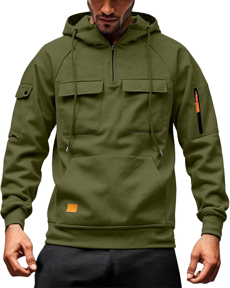 Laden Sie das Bild in Galerie -Viewer, Heren hoodie met capuchon en kangoeroezak voor de winter – sweater – capuchontrui
