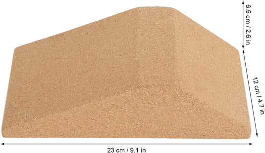 Klocek treningowy pod pięty do przysiadów 23 x 12 x 6,5 cm z antypoślizgową, skośną powierzchnią – podwyższenie do przysiadów – rozciąganie łydek