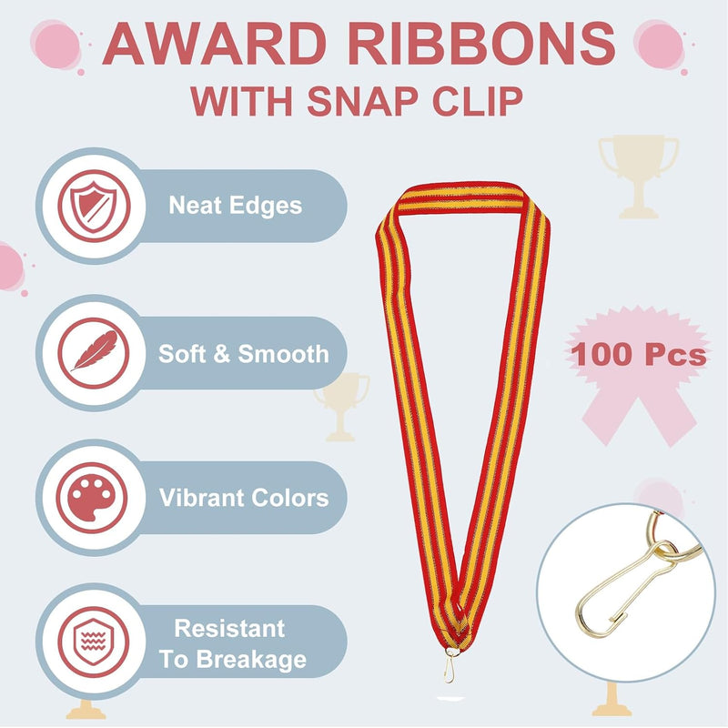 Chargez l'image dans la visionneuse de la galerie, Medaille neklinten 100 stuks 43 x 2,2 cm met klikclips – award linten – sport accessoires
