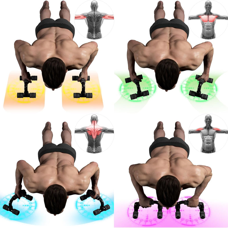 Load image into Gallery viewer, Push-up handgrepen voor krachttraining thuis verstelbaar – opdruksteunen – fitness accessoires
