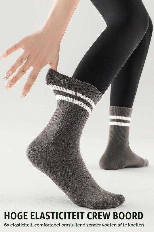 Pilates antislip sokken 3 paar met siliconen grip – yoga sokken – fitness sokken