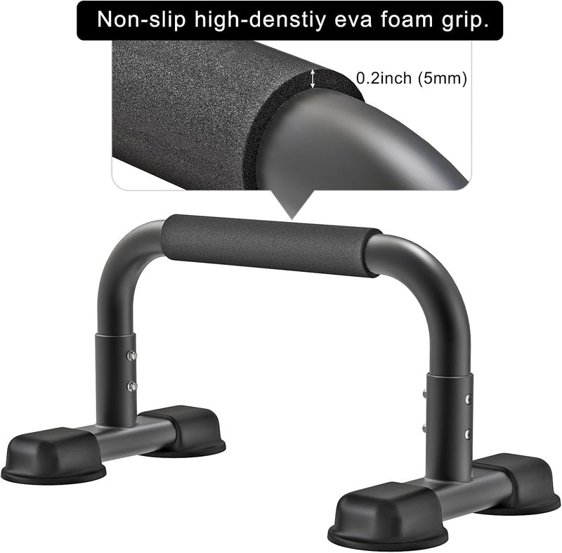 Laden Sie das Bild in Galerie -Viewer, Hoge parallettes 24 cm met antislip en gevoerde handgrepen tot 300 kg – push-up bars – calisthenics
