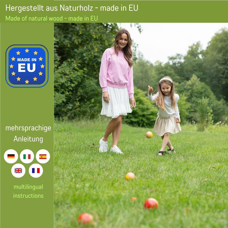 Laad afbeelding in Galerijviewer, Jeu de boules spel houten Boccia – Boccia van hoge kwaliteit voor kinderen en volwassenen – 3011

