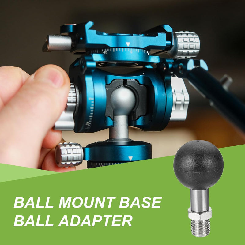 Carica immagine in Galleria Viewer, Kogeladapter 1 inch met M6 schroefdraad van roestvrij staal – ball mount adapter – camera accessoires

