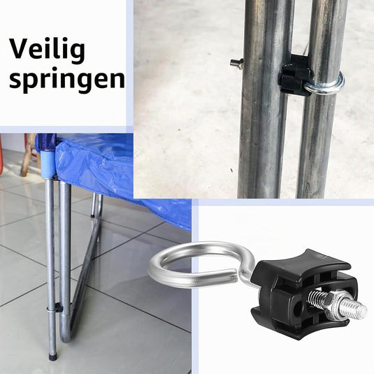 Trampoline schroeven 12 stuks 95 mm voor frame en veiligheidsnet – bevestigingsbouten – trampoline accessoires