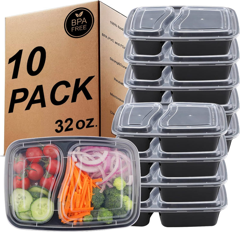 Laden Sie das Bild in Galerie -Viewer, Meal prep bakjes set van 20 stuks 1 vak 1 liter
