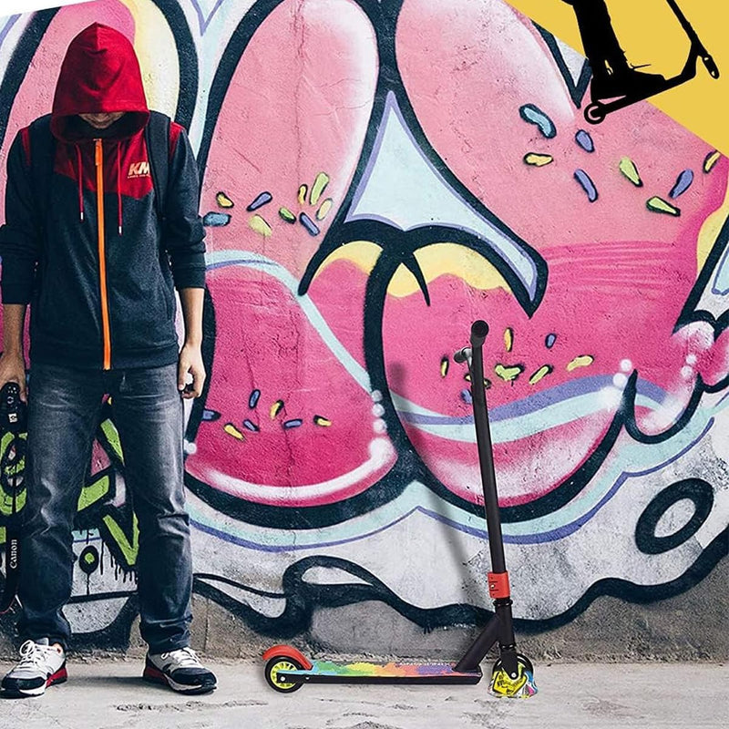 Laad afbeelding in Galerijviewer, Universele stuntstepstandaard, stepstandaard, voor Pro Stunt Scooter, e-scooter/stuntstep, trick step, freestyle step, 95 mm tot 125 mm wielen
