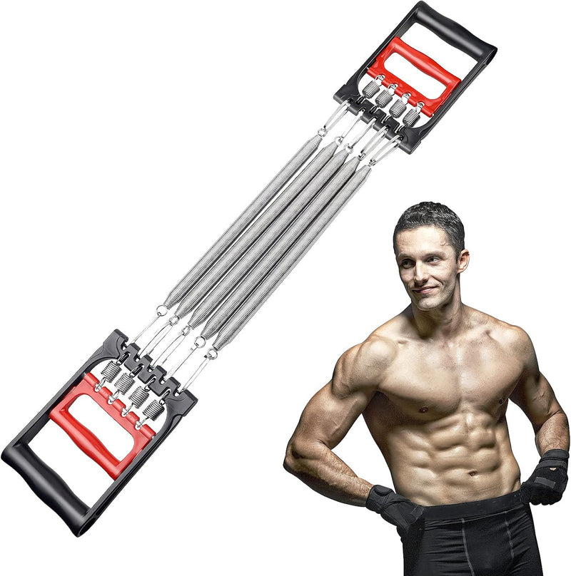 Laad afbeelding in Galerijviewer, DBREAKS Borstverlenging, borstverlenging, verstelbare borstexpander, trekkrachtverlenging, fitnesskabel, multifunctioneel, met 5 afneembare veren, voor spiertraining
