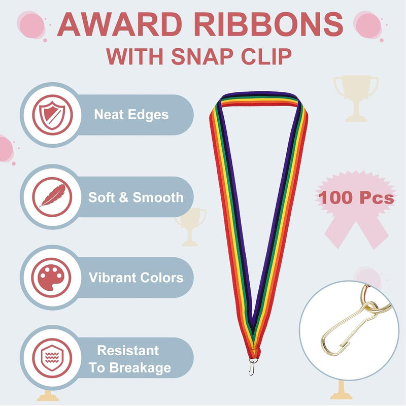 Chargez l'image dans la visionneuse de la galerie, Medaille neklinten 100 stuks 43 x 2,2 cm met klikclips – award linten – sport accessoires
