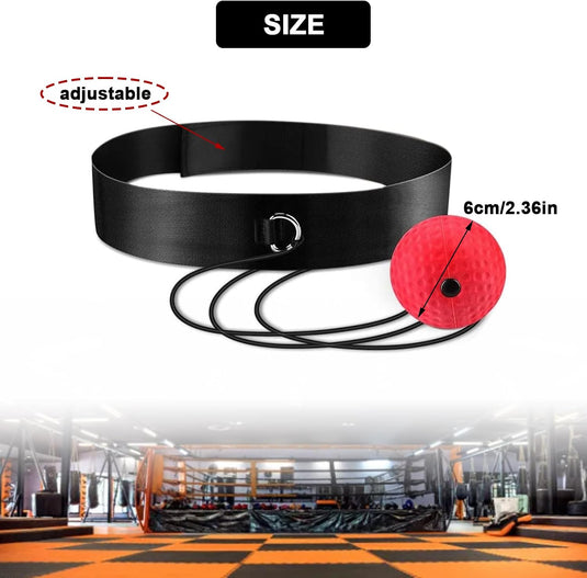 Boks reflexballen met hoofdband set van 2