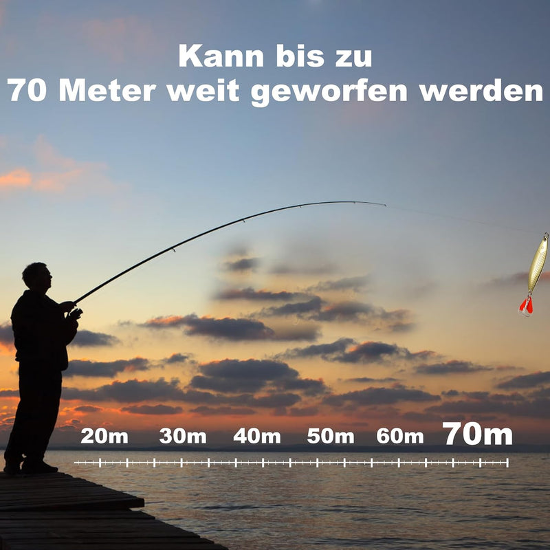 Laden Sie das Bild in Galerie -Viewer, Metalen vislepels set van 10 stuks 5 g en 8 g
